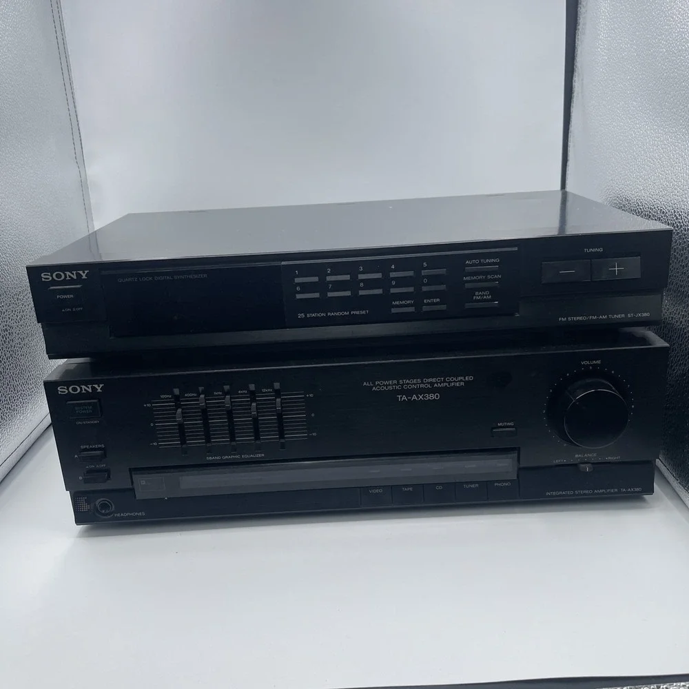 Sony TA-AX380 Amplifier Integrated Equalizer  ST-JX380 Digital Synthesizer Tuner